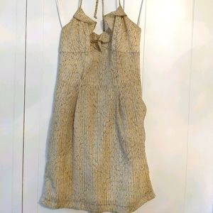 BCBG striped halter dress